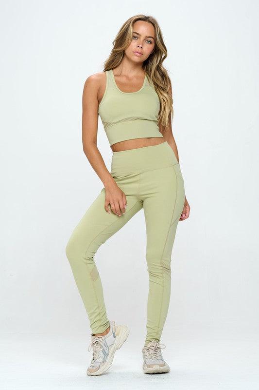 Women's Two Piece Activewear Set Cut Out Detail - Statement Piece NY