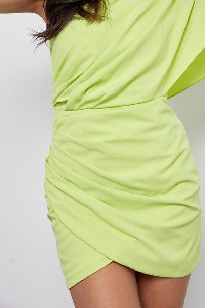 Asymmetric Elegance | One Shoulder Wrap Dress - Statement Piece NY