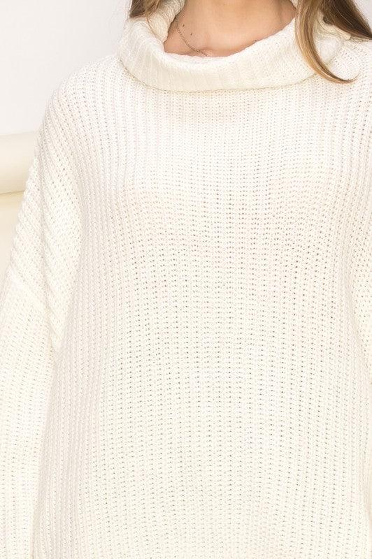 Cuddly Cute | Turtleneck Oversized Sweater - Statement Piece NY