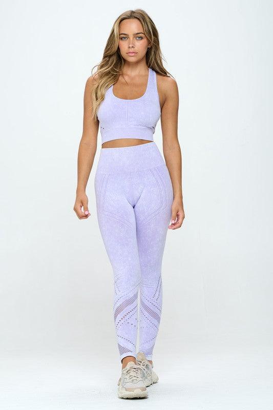 Mineral Wash Movement | Seamless Two-Piece Yoga Active Set - Statement Piece NY
