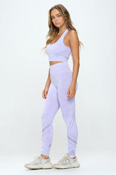 Mineral Wash Movement | Seamless Two-Piece Yoga Active Set - Statement Piece NY
