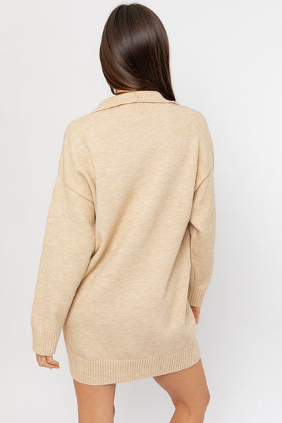 Chic | Half Zip Sweater Dress