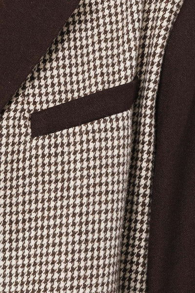 Eccentric Elegance | Pattern Mix Short Blazer Coat
