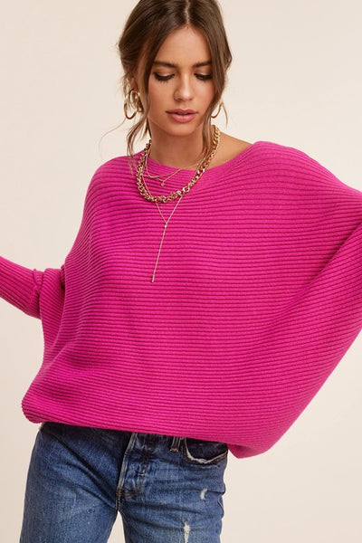 Mae Sweater | Cute Boatneck Sweater