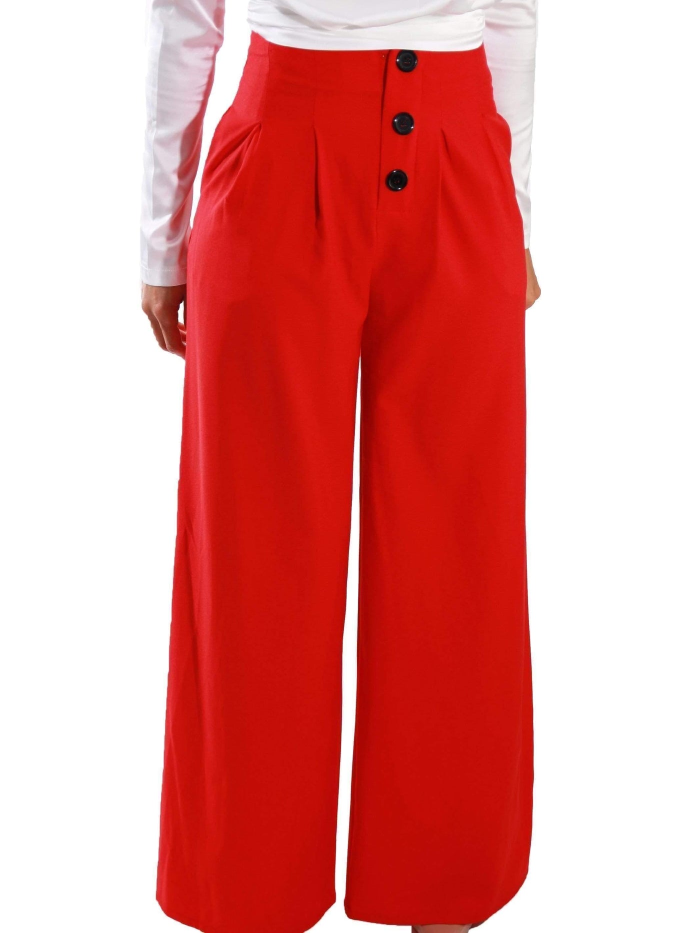 Bold Standard | Red Palazzo Pants - Statement Piece NY _tab_size-chart, Blossom 2021, bold, bold standard, Bottoms, Brooklyn Boutique, chic, Colorful, Fall, Fall Fashion, High Waisted, high waisted pants, Long Pants, Misses, not clearance, Palazzo, Palazzo Fit, palazzo pants, pants, Red, Standard Fall, statement, statement bottoms, Statement Clothing, statement piece, Statement Piece Boutique, statement piece ny, Statement Pieces, Statement Pieces Boutique, Women's Boutique, Workwear Statement Bottoms