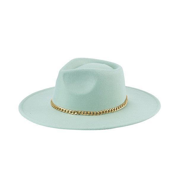 Chain Belt Fedora Hat – Statement Piece NY display picture 3