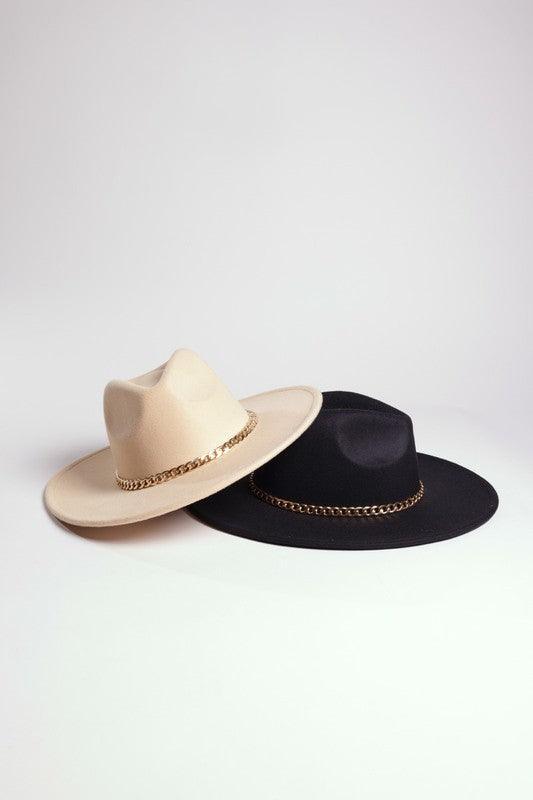 Chain Belt Fedora Hat – Statement Piece NY display picture 1