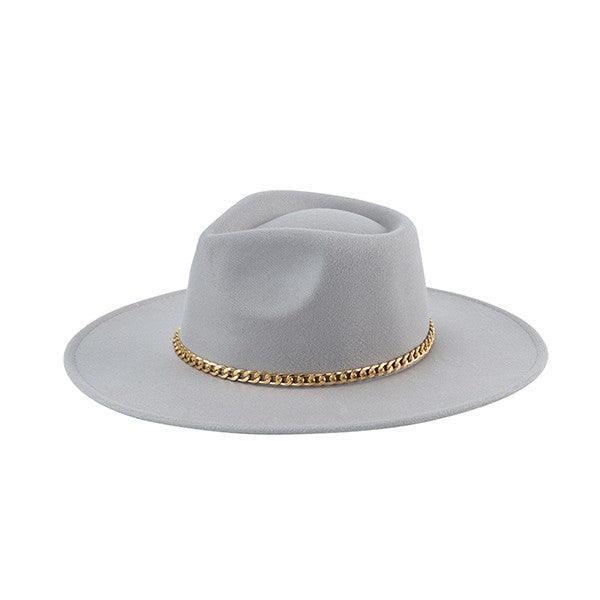 Chain Belt Fedora Hat – Statement Piece NY display picture 1