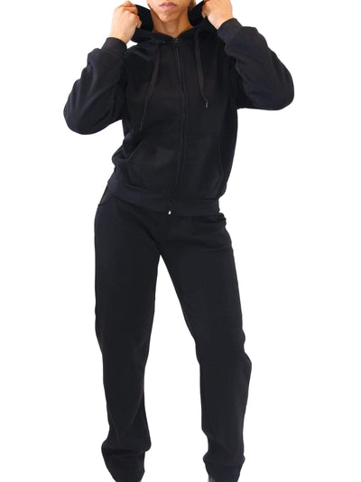 Comfy Bee | 2 Piece Sweat Suit Black - Statement Piece NY Basics, Black, Brooklyn Boutique, comfy, cute sweatpants, cute sweatshirt, cute sweatshirts for women, Fall, hoodie, jogger set, Long Pants, Long Sleeve, Misses, not clearance, Set, Sets, Ships from USA, statement, statement lounge, statement piece, Statement Piece Boutique, statement piece ny, Statement Pieces, Statement Pieces Boutique, sweat suit, Sweater, sweatpants, sweatshirt, sweatsuit, Women's Boutique, zippered hoodie Statement Lounge