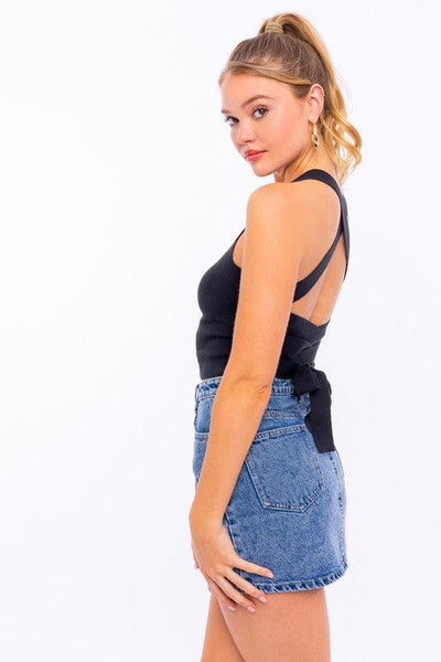 Cute Cami | Ribbed Knit Crop - Statement Piece NY