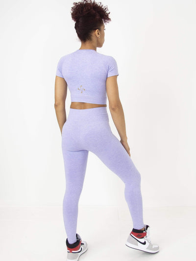 Daint-Hearted | Lilac Activewear Set - Statement Piece NY _tab_size-chart, Activewear, Activewear & Loungewear, Brooklyn Boutique, chic, leggings, Lounge, Misses, not clearance, Purple, Set, Sets, Ships from USA, Short sleeve, SPNY Exclusive, statement, Statement Clothing, statement lounge, statement piece, Statement Piece Boutique, statement piece ny, Statement Pieces, Statement Pieces Boutique, Women's Boutique Activewear