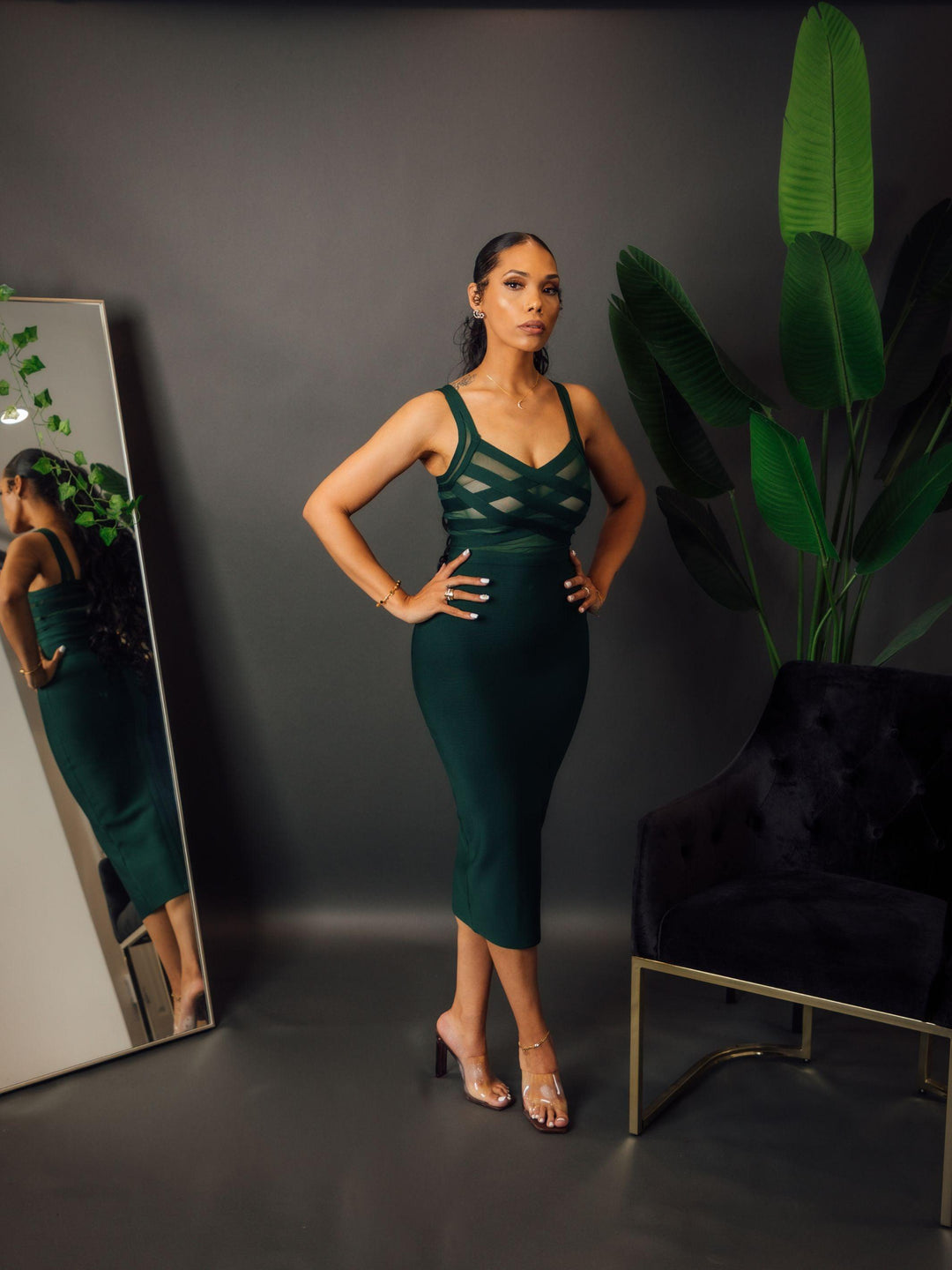 mesh bandage dress Elegant Upgrade