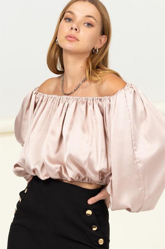 Flawless Flow | Trendy Moment Off Shoulder Blouse - Statement Piece NY