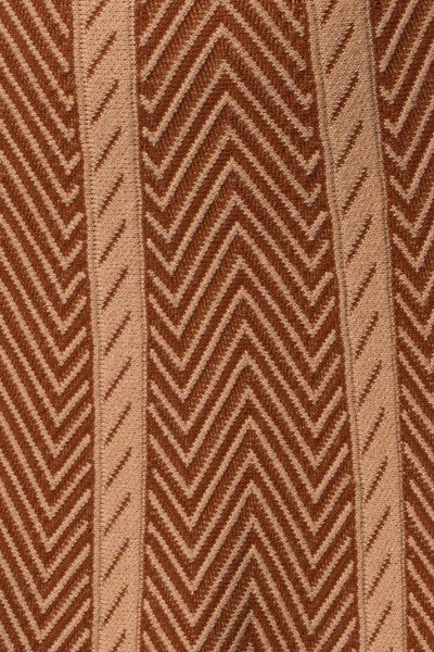 Herringbone Stripe Sweater Skirt - Statement Piece NY