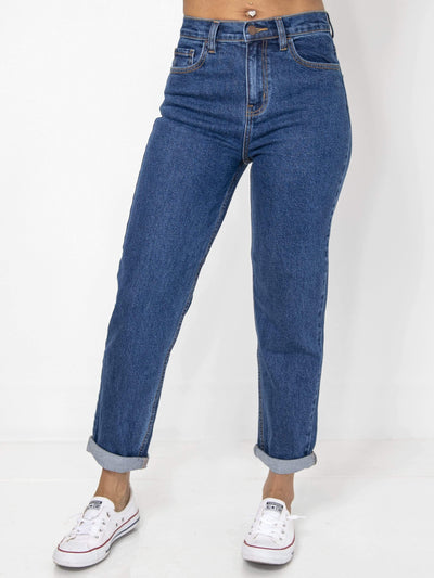 Jean-etics | High Rise Dark Mom Jeans SIZE LARGE - Statement Piece NY _tab_final-sale, _tab_size-chart, basic, Blossom 2021, Blue, Bottom, Bottoms, Brooklyn Boutique, casual, chic, clearance, Dark wash denim, Denim, Fall, final sale, jeans, Long Pants, Misses, mom jeans, not clearance, Ships from USA, skinny fit, skinny pants, SPNY Exclusive, statement, Statement Clothing, statement piece, Statement Piece Boutique, statement piece ny, Statement Pieces, Statement Pieces Boutique, Women's Boutique Pants