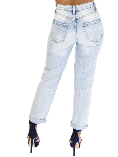Jean-etics | High Rise Light Mom Jeans SIZE X-LARGE (15) - Statement Piece NY _tab_size-chart, basic, Blossom 2021, Blue, Bottom, Bottoms, Brooklyn Boutique, casual, chic, clearance, Denim, Fall, final, final sale, jeans, Last One, Light wash denim, Long Pants, Misses, mom jeans, Ships from USA, skinny fit, skinny pants, SPNY Exclusive, statement, statement piece, Statement Piece Boutique, statement piece ny, Statement Pieces, Statement Pieces Boutique, Women's Boutique Pants