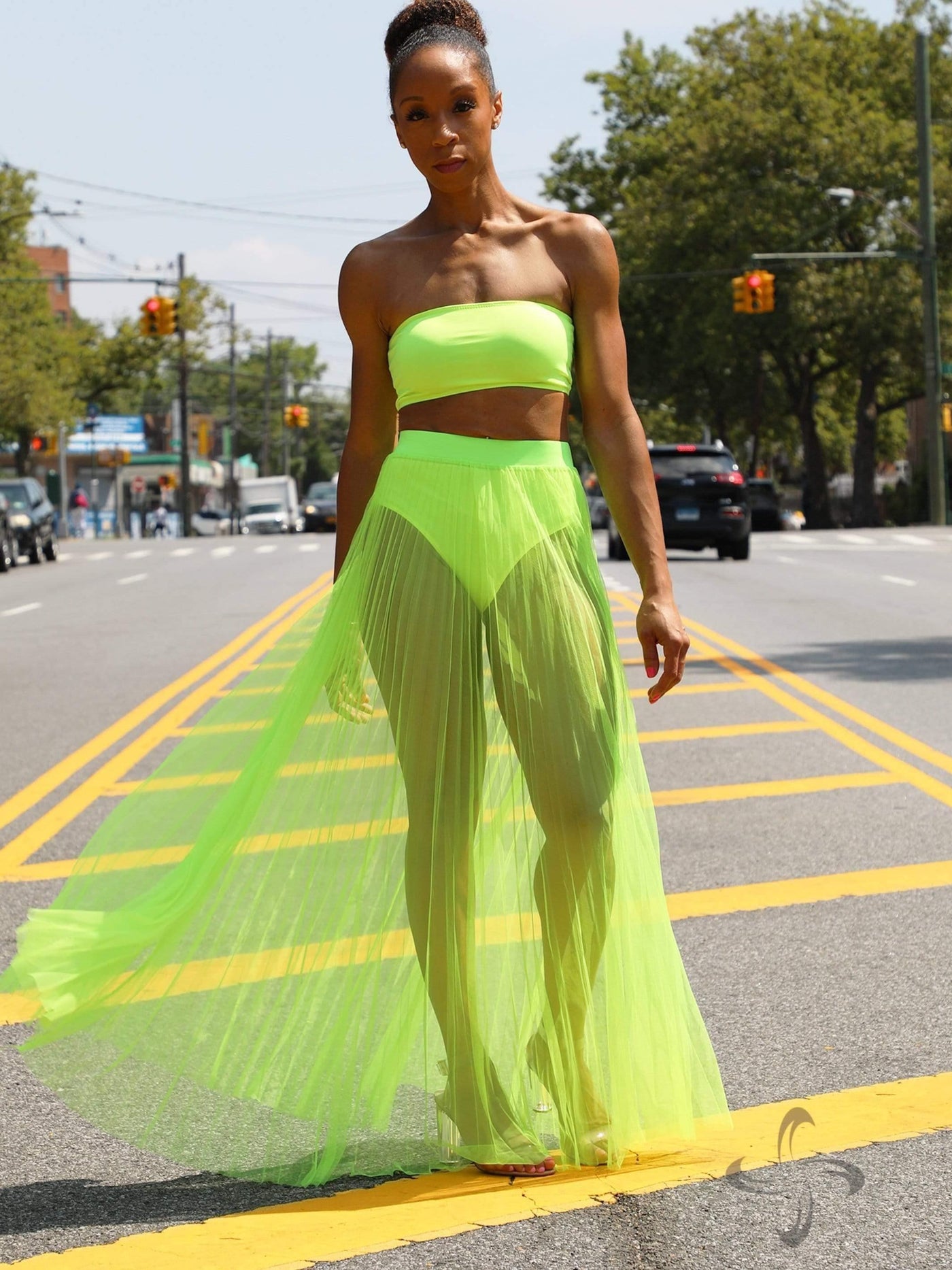 Peek & Spell | Tulle Skirt Set Green SIZE MEDIUM - Statement Piece NY _tab_size-chart, Bottom, Bottoms, Brooklyn Boutique, chic, clearance, Colorful, dress, Dresses, final sale, Green, Maxi Skirt, Misses, not clearance, Set, Sets, sheer, Ships from USA, skirt, so mesh, SPNY Exclusive, statement, statement bottom, Statement Clothing, statement piece, Statement Piece Boutique, statement piece ny, Statement Pieces, Statement Pieces Boutique, Summer, tulle, undergarments, Women's Boutique Statement Bottoms