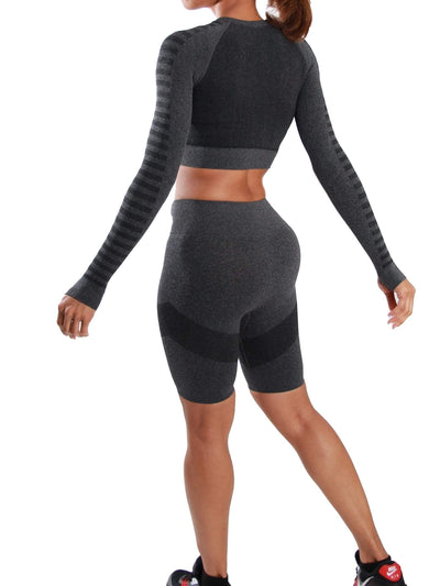 Precision | Activewear Set Black SIZE MEDIUM - Statement Piece NY _tab_final-sale, _tab_size-chart, activewear, Activewear & Loungewear, Black, Brooklyn Boutique, chic, crop top, fall fashion, final, final sale, long sleeve, Lounge, Misses, not clearance, Set, Sets, Ships from USA, SPNY Exclusive, statement, Statement Clothing, statement lounge, statement piece, Statement Piece Boutique, statement piece ny, Statement Pieces, Statement Pieces Boutique, Women's Boutique Activewear