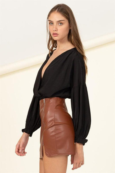 Pretty Pleased | Wrap Crop Blouse - Statement Piece NY