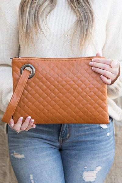 Quilted Wristlet Clutch - Statement Piece NY Accessories, cute accessories, cute fashion accessories, final sale, Statement Accessories Handbags