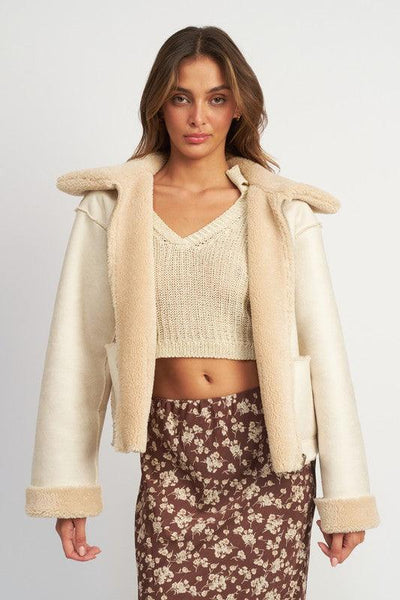Reversible Fur Cropped Jacket - Statement Piece NY