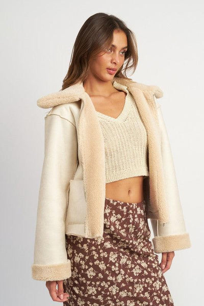 Reversible Fur Cropped Jacket - Statement Piece NY