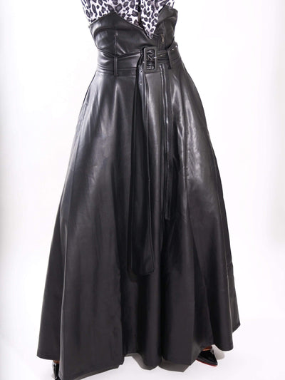 Run That Crown | High Waist Leather Maxi Skirt - Statement Piece NY _tab_run-that-crown-size-chart, Black, Brooklyn Boutique, camel, chic, Fall, Fall Fashion, High Waisted, leather, Maxi Skirt, Misses, not clearance, Ships from USA, SPNY Exclusive, Standard Fall, statement, statement piece, Statement Piece Boutique, statement piece ny, Statement Pieces, Statement Pieces Boutique, Women's Boutique, Workwear, X-Large Skirts