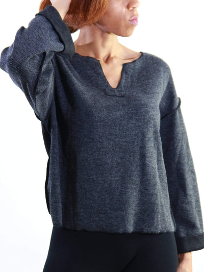 She Chill | Pullover Top Black SIZE LARGE - Statement Piece NY _tab_final-sale, _tab_size-chart, Activewear & Loungewear, basic, Basics, Black, Brooklyn Boutique, clearance, Fall, Fall Fashion, final sale, Long Sleeve, Lounge, loungewear, Misses, not clearance, off the shoulder, Ships from USA, SPNY Exclusive, Standard Fall, statement, Statement Clothing, statement lounge, Statement Piece Boutique, Statement Pieces, Statement Pieces Boutique, statement top, Sweater, top, Tops, Women's Boutique Shirts & Tops