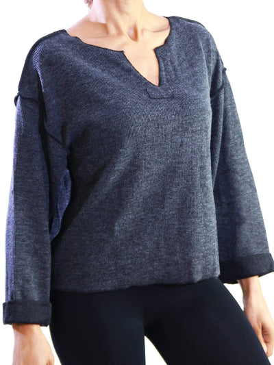 She Chill | Pullover Top Black SIZE LARGE - Statement Piece NY _tab_final-sale, _tab_size-chart, Activewear & Loungewear, basic, Basics, Black, Brooklyn Boutique, clearance, Fall, Fall Fashion, final sale, Long Sleeve, Lounge, loungewear, Misses, not clearance, off the shoulder, Ships from USA, SPNY Exclusive, Standard Fall, statement, Statement Clothing, statement lounge, Statement Piece Boutique, Statement Pieces, Statement Pieces Boutique, statement top, Sweater, top, Tops, Women's Boutique Shirts & Tops