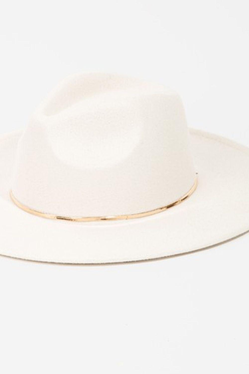 Slice of Chic | Herringbone Chain Fedora - Statement Piece NY Accessories, cute accessories, cute fashion accessories, Fame, final sale, Ship from USA, Statement Accessories Hats