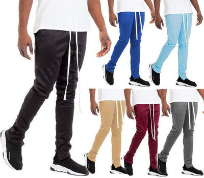 Slim Fit King | Solid Color Track Pants - Statement Piece NY Plus Size, Statement Tees, Sweatpants, XL Pants