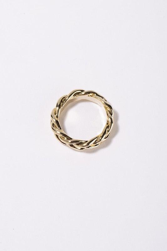 Chain Ring | Gold - Statement Piece NY final sale, gold ring, ring Rings