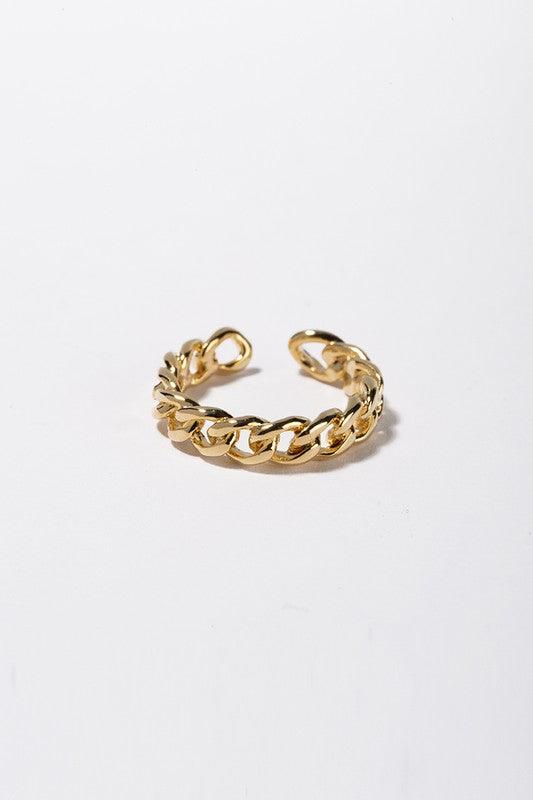 Open Chain | Gold Ring - Statement Piece NY final sale, gold ring, ring Rings