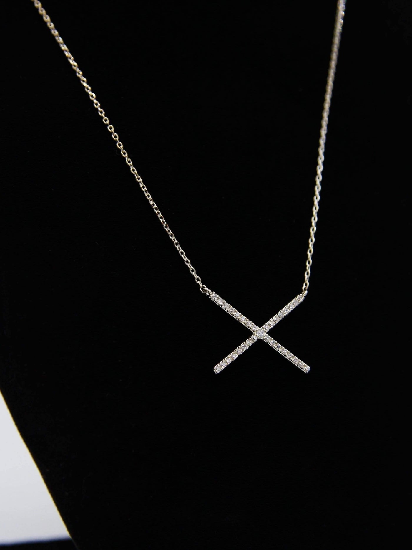 The Cross | Unique Bar Necklace - Statement Piece NY Accessories, Brooklyn Boutique, chic, cute accessories, cute fashion accessories, fashion accessory, fashion jewelry, final sale, Jewelry, Necklace, not clearance, Ships from USA, Silver, Silver necklace, SPNY Exclusive, statement, Statement Accessories, statement piece, Statement Piece Boutique, statement piece ny, Statement Pieces, Statement Pieces Boutique, Women's Boutique Necklaces