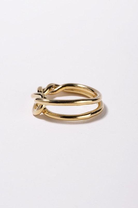Twisted | Gold Ring - Statement Piece NY final sale, gold ring, ring Rings