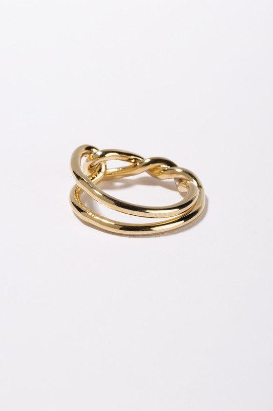 Twisted | Gold Ring - Statement Piece NY final sale, gold ring, ring Rings