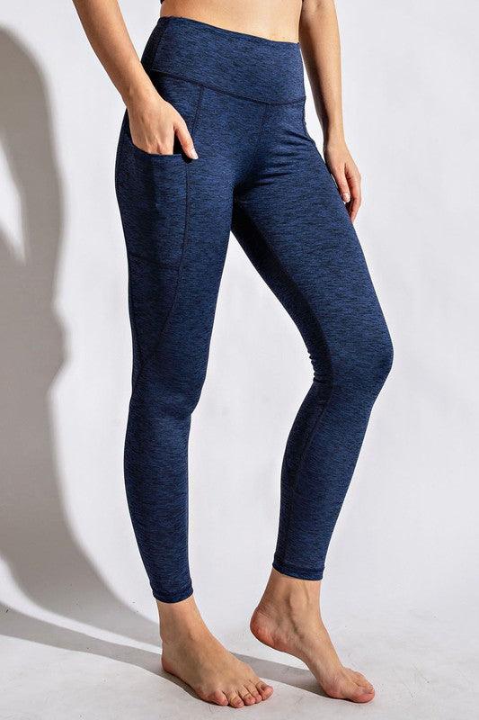 Two Tone Full Length Yoga Leggings - Statement Piece NY _tab_size-chart, activewear, black, Contemporary, grey, jumpsuit, Leggings, loungewear, set, sports bra, two piece, underclothes, yoga Activewear