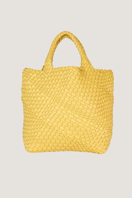 Weaving | Medium PU Vegan Leather Bag - Statement Piece NY bag, handbag, weaving, weaving bag Handbags