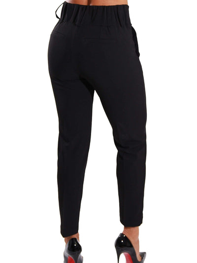 Works Tale | High Waisted Trousers SIZE SMALL - Statement Piece NY _tab_size-chart, Black, Bottoms, Brooklyn Boutique, casual, clearance, Fall, Fall Fashion, final, final sale, High Waisted, high waisted pants, Last One, Long Pants, Misses, Monochrome, pants, Ships from USA, Skinny Fit, SPNY Exclusive, Standard Fall, statement, statement bottoms, statement piece, Statement Piece Boutique, statement piece ny, Statement Pieces, Statement Pieces Boutique, Women's Boutique, work wear, Workwear Statement Bottoms