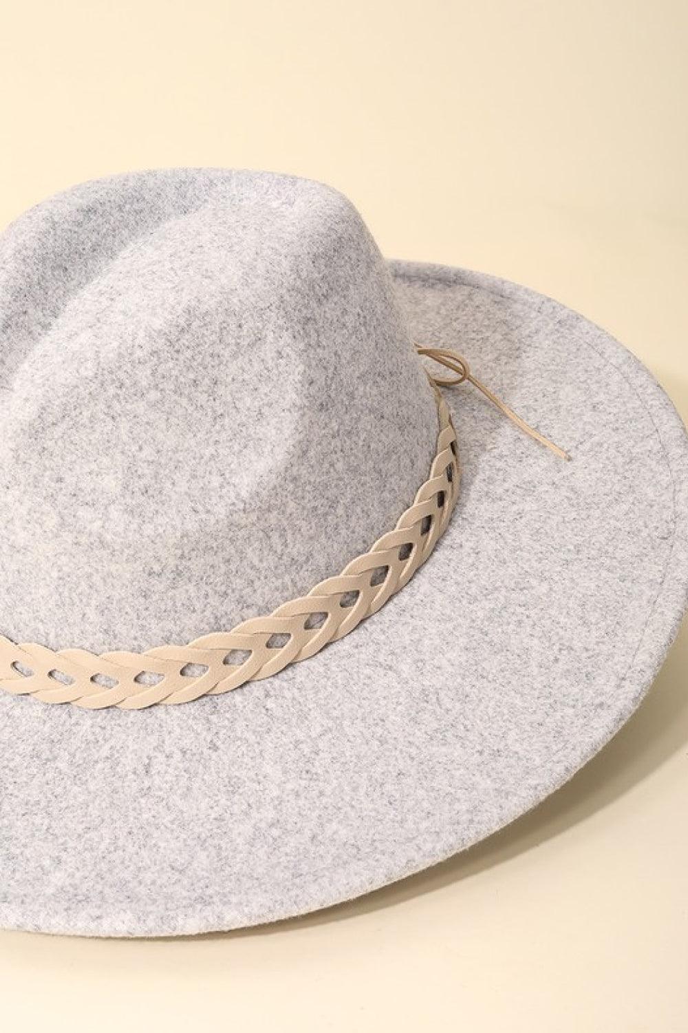 Woven Together | Braided Strap Fedora - Statement Piece NY Accessories, cute accessories, cute fashion accessories, Fame, final sale, Ship from USA, Statement Accessories Hats