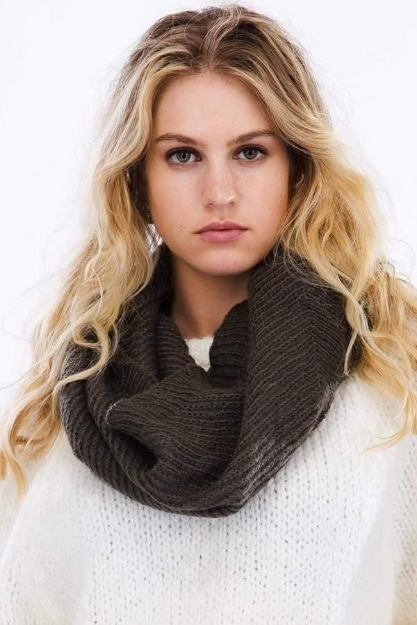 Wrap Around | Cozy Knit Infinity Scarf - Statement Piece NY basic, Basics, Black, Brooklyn Boutique, Brown, Fall, Grey, Ivory, Misses, not clearance, outerwear, Pink, Red, Ships from USA, SPNY Exclusive, Statement Accessories, statement piece, Statement Piece Boutique, statement piece ny, Statement Pieces, Statement Pieces Boutique, Women's Boutique Scarves
